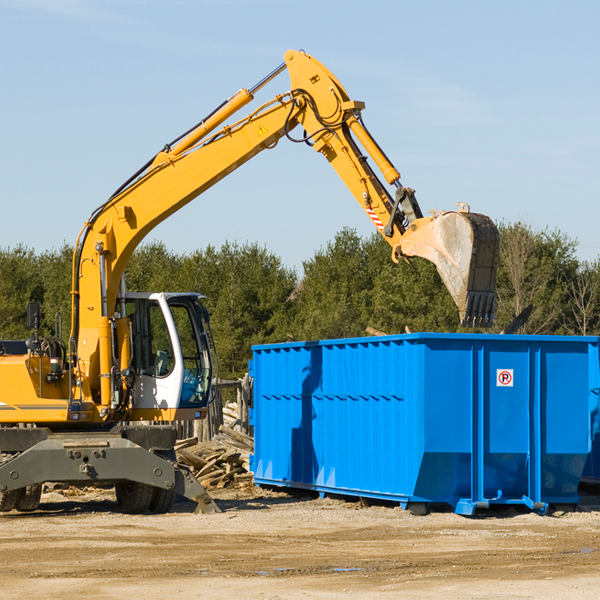 can i choose the location where the residential dumpster will be placed in Driscoll North Dakota